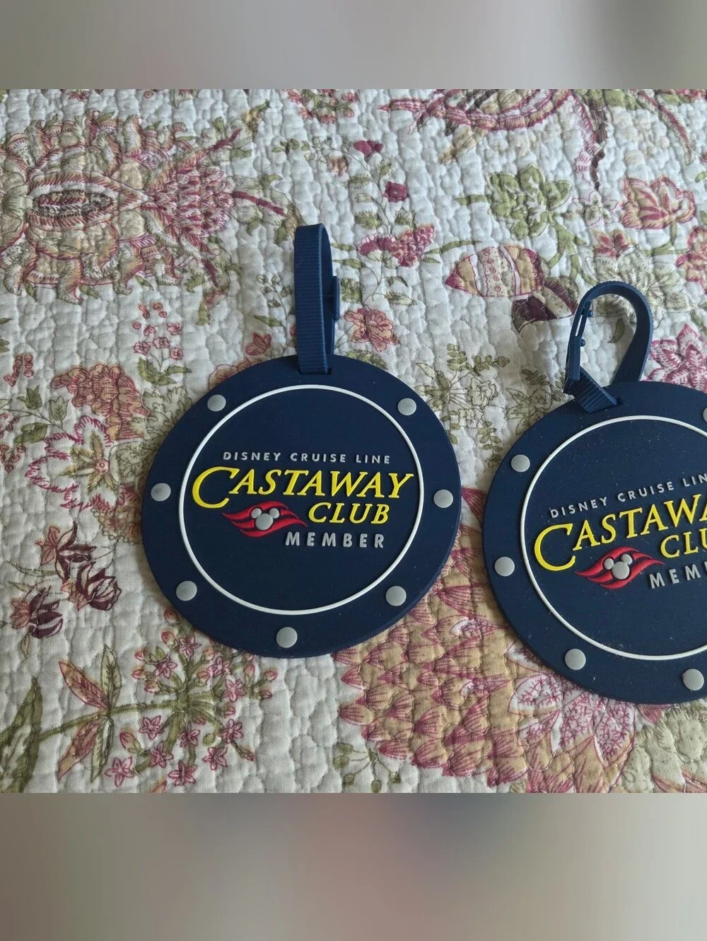 Castaway Club Member Navy Luggage Tags Set